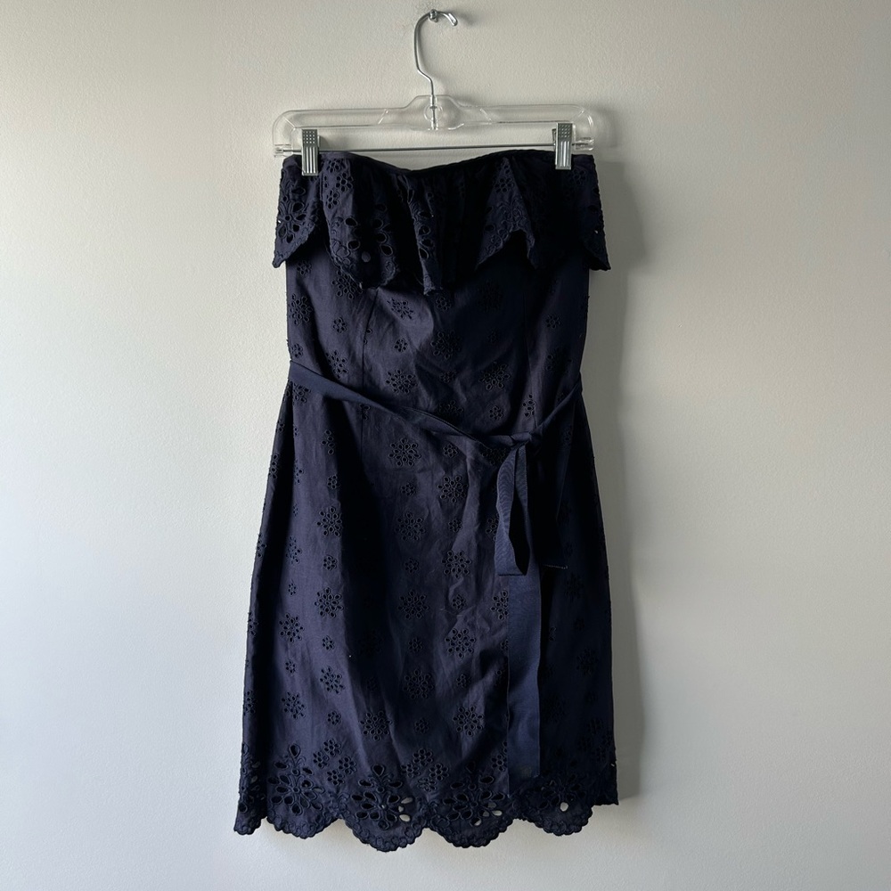 Milly of New York Navy Strapless Dress.